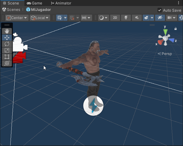 resultado final cambio de avatar mixamo unity