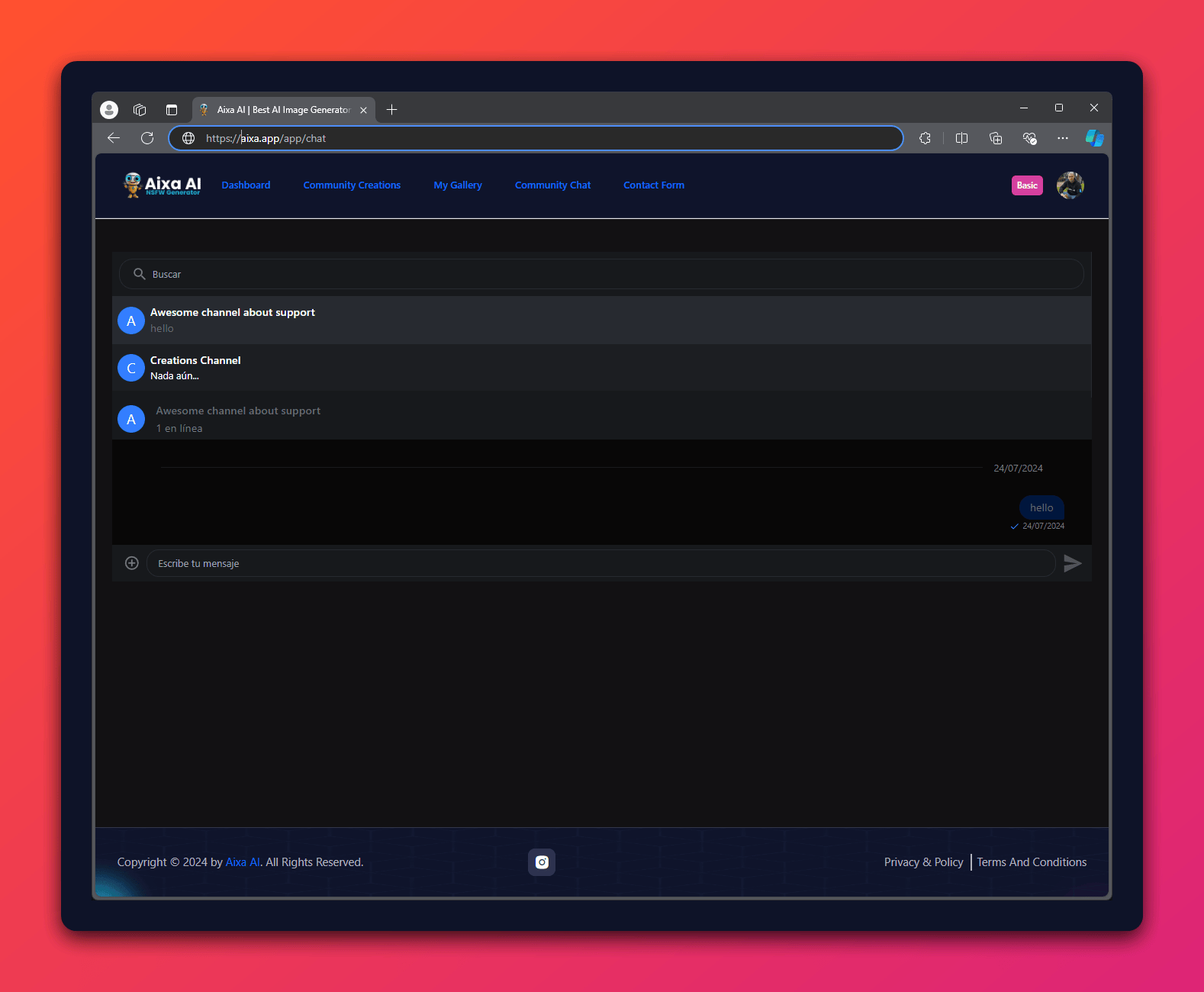 Plataforma con Next.js y Firebase