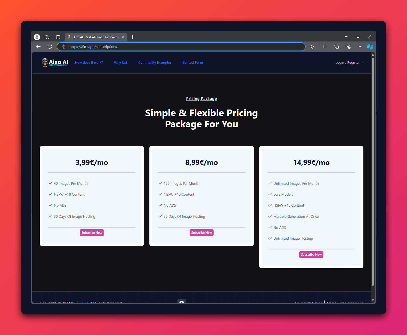 Plataforma con Next.js y Firebase